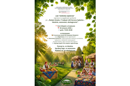 Plakat przedstawiający szczegóły wydarzenia - termin, miejsce i program
